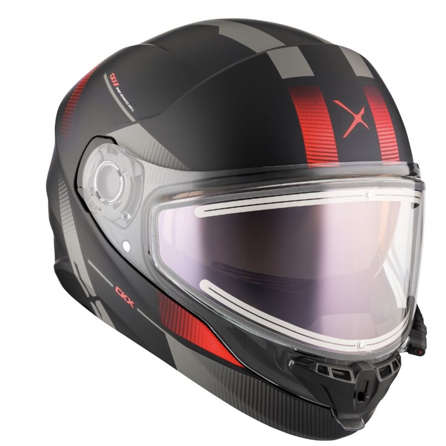 CKX CONTACT FULL FACE BLACK / RED MATTE HELMET
