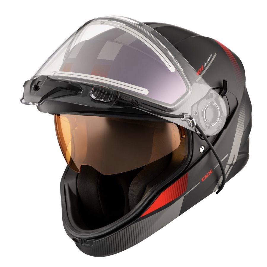 CKX CONTACT FULL FACE BLACK / RED MATTE HELMET