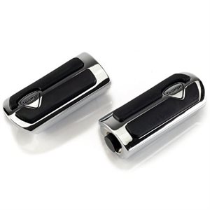 Logo embossed highway pegs